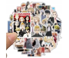 Vandeniui atsparių anime lipdukų rinkinys, 50 vnt.