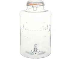 Vandens dozatorius XXL, su čiaupu, 8L, skaidrus stiklas