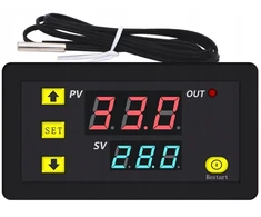 Vandens siurblio, šildytuvo elektroninis termostatas 230v