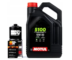 Variklio alyva Motul 5100 10w40 4l + alyvos filtras K&amp;n 303