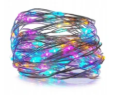 Varinės vielos lemputės 50 Led ant baterijų, įvairiaspalvės
