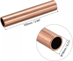 Varinis vamzdis 18 mm išorinis skersmuo, 1.5 mm sienelė, 10 cm ilgis