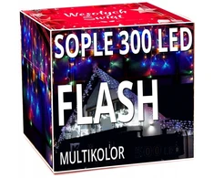 Varvekliai Flash 300 Led lauko daugiaspalvės eglutės lemputės su blyksniu