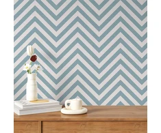 Varypaper tapetai dryžuoti mėlyni balti modernūs lipnūs tapetai lipni siena 44,5 cm x 200 cm lipni plėvelė raštuota lipni plėvelė baldams geometriniai tapetai svetainės miegamasis