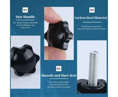 Varžtai su žvaigždine galvute M6 x 20 mm, 20 vnt.