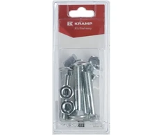 Varžtas su veržle M10x60 mm, kl.4.6 (6) Kramp Blister