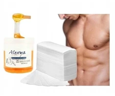 Vaškas nugaros, torso, krūtinės depiliacijai vyrams - rinkinys