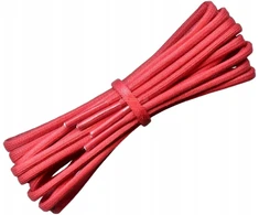 Vaškuoti raudoni batraiščiai 90 cm ploni apvalūs 2 mm g9-10