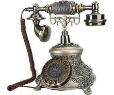 Vbestlife retro stiliaus antikvarinis laidinis telefonas klasikinis sukamasis telefono aparatas salonui namams, numatytasis