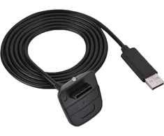 Vbestlife usb įkrovimo laidas, 1.5m belaidžio žaidimų valdiklio greito įkrovimo laidas, skirtas 360 (juodas)