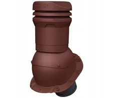 Vėdinimo kaminėlis 125mm, kaštoninis (ral 3009) kanalizacijai