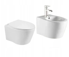 Veldman Alba pakabinamas wc puodas su bide funkcija ir premium slim dangčiu