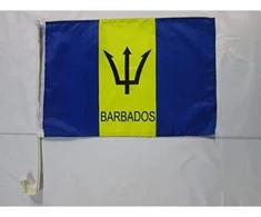 Vėliavėlė Barbadosui automobiliui 45x30 cm