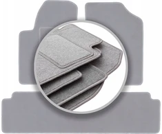 Velūriniai kilimėliai Oslo pilki, skirti: Citroen Xsara Picasso minivan 1997-2010