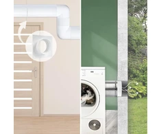 Vent Systems 100 mm ventiliacijos ortakių jungties flanšas, tiesus ventiliacijos vamzdis, plastikinis ortakių jungties plokštė vėsinimo, šildymo, vėdinimo sistemoms, hvac 10 cm