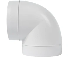 Vent Systems 125mm alkūnė 90 laipsnių vamzdžio jungtis lanksti apvalaus vamzdžio ventiliacijos žarna Abs plastikas 125mm