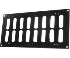 Vent Systems 300 x 150 mm metalinė ventiliacijos grotelė - stačiakampė juoda ištraukimo grotelė - reguliuojamas vamzdžio dangtelis - ventiliacijos grotelė šildymui/vėsinimui, oro kondicionavimui, naudojimui patalpose ir lauke