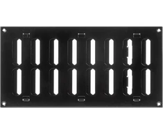 Vent Systems 300 x 150 mm metalinė ventiliacijos grotelė - stačiakampė juoda ištraukimo grotelė - reguliuojamas vamzdžio dangtelis - ventiliacijos grotelė šildymui/vėsinimui, oro kondicionavimui, naudojimui patalpose ir lauke