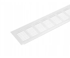 Ventiliacinė aliuminio grotelė didelė baldams 480x80 mm ventiliacija Balta