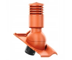 Ventiliacinis kaminėlis 125 Oc Roben Piemont plytų/vario spalvos