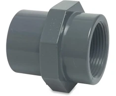 Ventiliatorius Mega 0100266 - sriegiuotas movos Pvc-u 50/63 mm x 2 colių lipni mova x vidinis sriegis 10 barų pilka