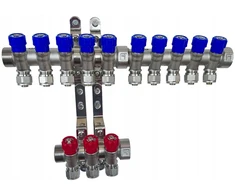 Ventiliatorius X-home Pex skirstytuvas 1" x 16 mm 10 kontūrų šalto vandens, 3 kontūrai karšto vandens