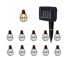 Vergionic saulės energija įkraunama sodo girlianda su 10 Led lempučių