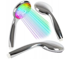 Verk Group Dušo galvutė Led Rgb 25 cm, chromuota