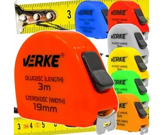 Verke rankinis matuoklis, metras, susukamas metras, matavimo juosta, 3 m