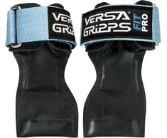Versa Gripps® Fit Pro riešo dirželiai suaugusiems, geriausias treniruočių aksesuaras, mėlyna hortenzija, D/k