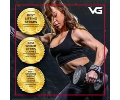 Versa Gripps® Fit Pro riešo dirželiai suaugusiems, geriausias treniruočių aksesuaras, mėlyna hortenzija, D/k