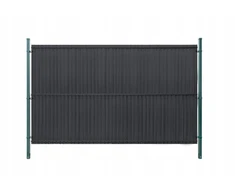 Vertikalios, siauros juostelės tvoros panelėms 123x250cm Antracito spalvos