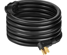 Vevor Rv maitinimo laidas 15 m 40 A Rv ilginamasis laidas Awg8 40 A Rv ilginamasis kabelis sunkvežimio priekabos Rv Rv kabelio rankenos Rv nameliui