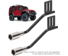 Vgeby Išmetimo vamzdis, 1 pora metalinių Rc automobilių modeliavimo dekoratyvinių išmetimo vamzdžių priedų, skirtų Scx10 1/10 Traxxas Trx4
