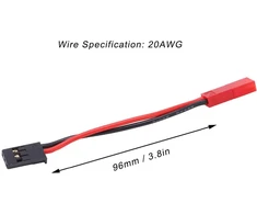 Vgeby Jst female į Jr Futaba male 96mm Jst female į Jr Futaba male Jst male į Jr male kištuko female kabelio servo adapterio kabelis Rc automobiliui orlaiviui