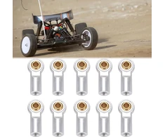 Vgeby M3 Aliuminio Rutulinės Jungtys 10 vnt. Rc Automobiliams (sidabrinės)