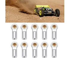 Vgeby M3 Aliuminio Rutulinės Jungtys 10 vnt. Rc Automobiliams (sidabrinės)