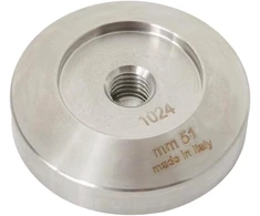 Via crema kavos grūstuvas 51 mm portafiltras kavos grūstuvas pagamintas Italijoje Motta (grūstuvas 51 mm, rudas) kavos aparato portafiltro priedai
