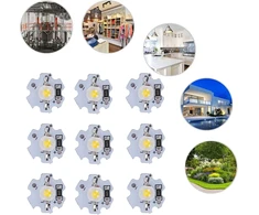 Viagasafamido lempos karoliukai, 25 vnt. axd-1w-5v led lustai, 5v lustinė lemputė, 200lm 1w didelės galios lempos karoliukai skirti "pasidaryk pats" apšvietimo įrenginiams, 3d sienų panelės (natūrali šviesa)