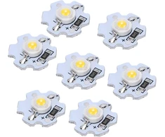 Viagasafamido lempos karoliukai, 25 vnt. axd-1w-5v led lustai, 5v lustinė lemputė, 200lm 1w didelės galios lempos karoliukai skirti "pasidaryk pats" apšvietimo įrenginiams, 3d sienų panelės (natūrali šviesa)