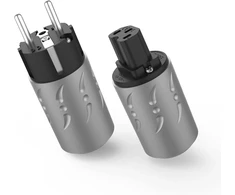 Viborg Ve502r+vf502r aukštos klasės schuko kištukas ir hifi iec kištukas (gryno vario, padengtas rodžiu)