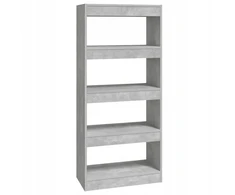 Vidaxl lentyna, kolekcija 60 cm x 135 cm x 30 cm, betono spalvos