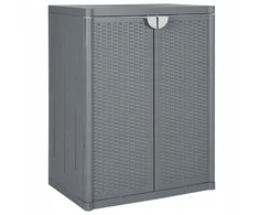 Vidaxl sodo spintelė, pilka, 65x45x88 cm, Pp ratanas
