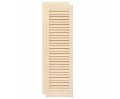 Vidaxl Žaliuzinės spintelės durelės, 2 vnt., 99x29,5 cm, masyvo