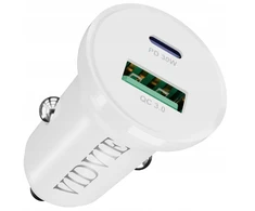Vidvie Greitas automobilinis įkroviklis Usb-c Pd 30w, 2 prievadai