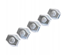Vienas apkabos spaustukas, cinkuotas, 6 mm, 5 vnt.