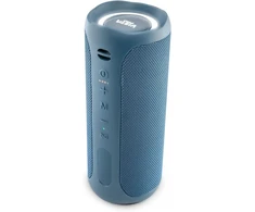 Kompiuterio kolonėlės Vieta Pro galingas bluetooth garsiakalbis, atsparus vandeniui, 10 valandų baterija, mikrofonas, didelis garsiakalbis, true wireless, aux in, usb, balso asistentas ir apšvietimo sistema | #party Mėlyna