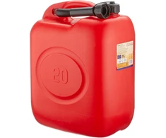 Vigor raudonas plastikinis kanistras, 20 l