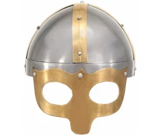 Vikingų šalmas, sidabrinis, plienas, antikvarinė kopija