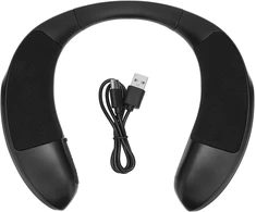Kompiuterio kolonėlės Vikye Bluetooth garsiakalbis su kaklo juosta, belaidis nešiojamas stereo garso kaklo garsiakalbis, nešiojamas asmeninis garsiakalbis Hd laisvų rankų įrangos skambučiams, skirtas namams, sportui lauke